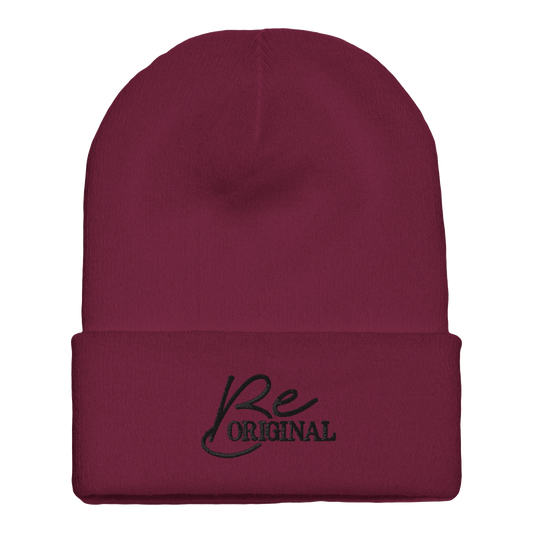 Embroidered Beanie : Premium Cuffed - Be Original - Slay Hoodies