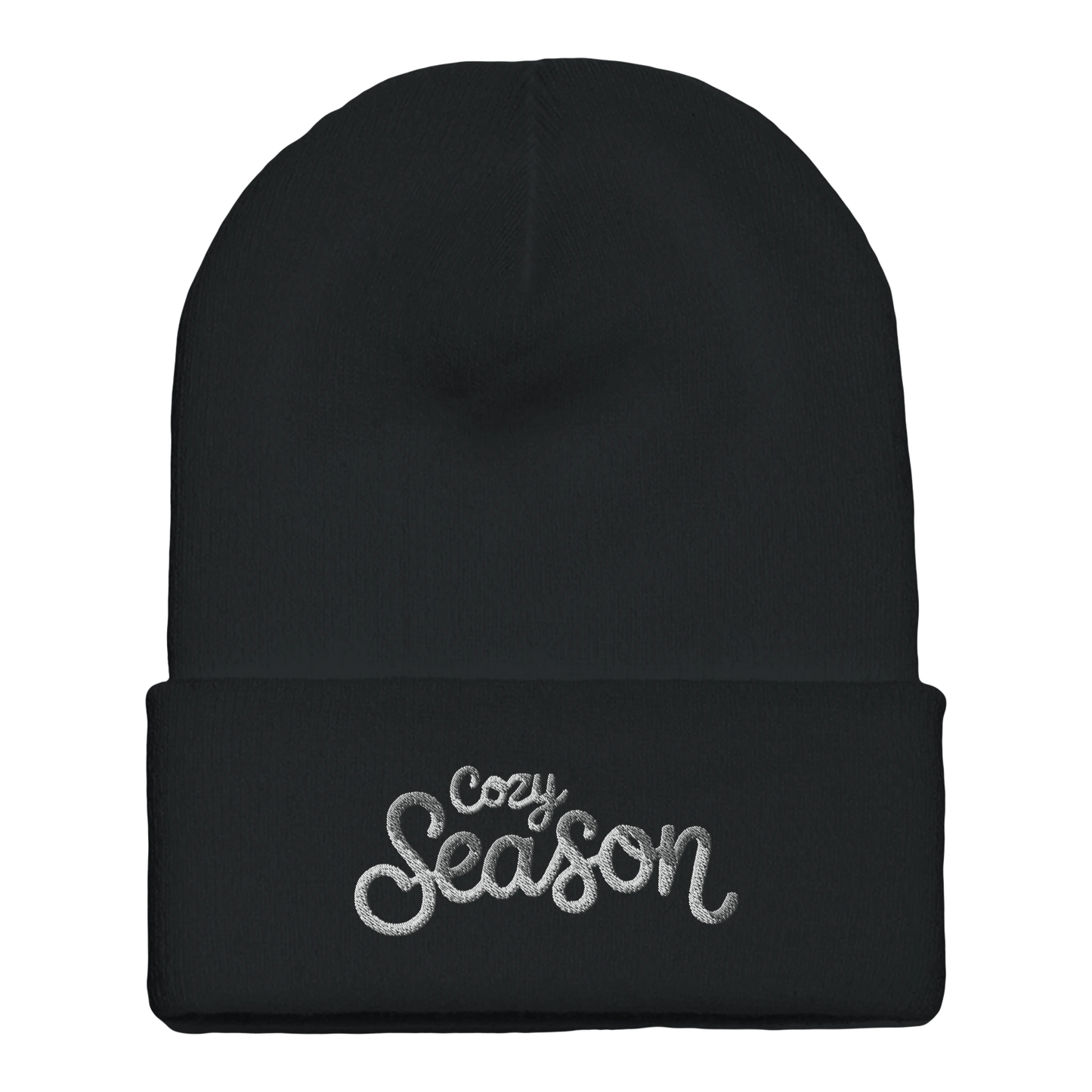 Embroidered Beanie : Premium Cuffed - Cosy Season - Slay Hoodies