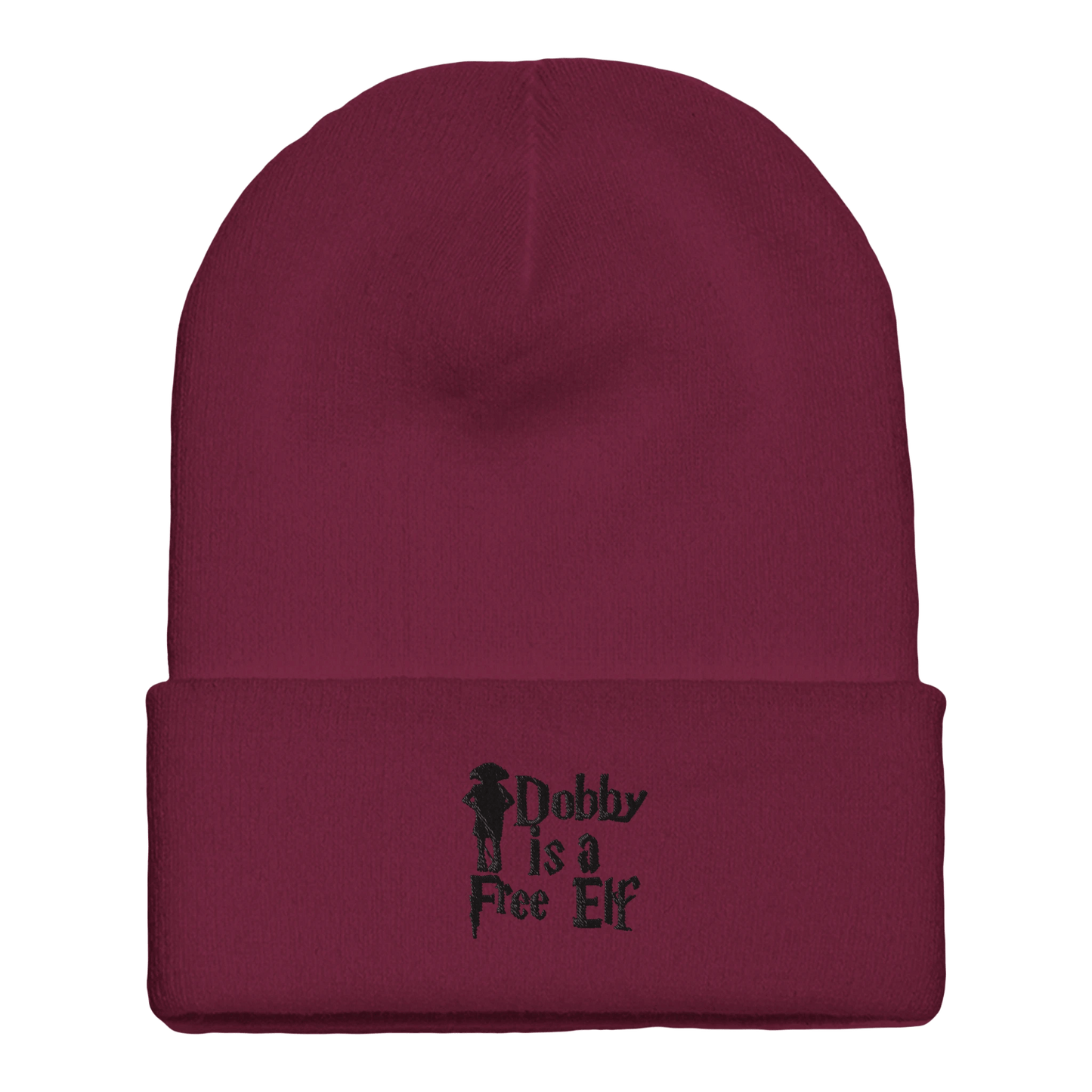 Embroidered Beanie : Premium Cuffed - Dobby is a Free Elf - Slay Hoodies
