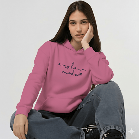 Embroidered Hoodie : Airplane Mode - Slay Hoodies