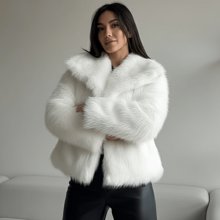 High Street Luxe Faux Fur Jacket - Slay Hoodies