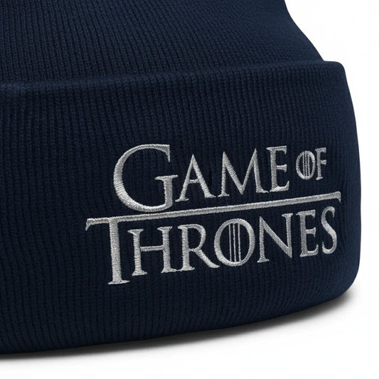 Premium Cuffed "Game Of Thrones" Embroidered Beanie - Slay Hoodies