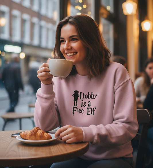 Premium High Quality "Dobby is a Free Elf" Embroidered Sweatshirt - Slay Hoodies