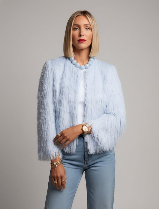 Tassel Decoration Shag Fringe Jacket - Slay Hoodies