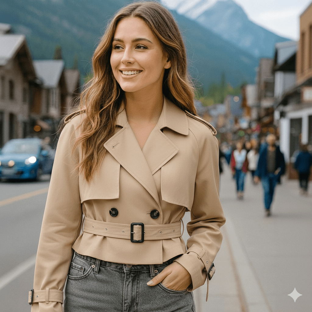 Cropped Trench Spring Jacket - Slay Hoodies