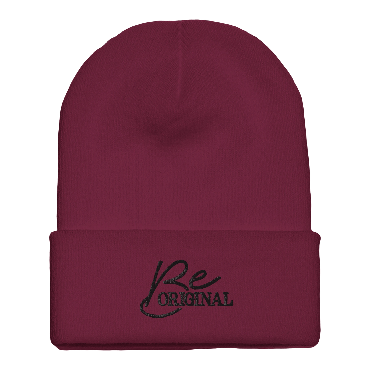 Embroidered Beanie : Premium Cuffed - Be Original - Slay Hoodies