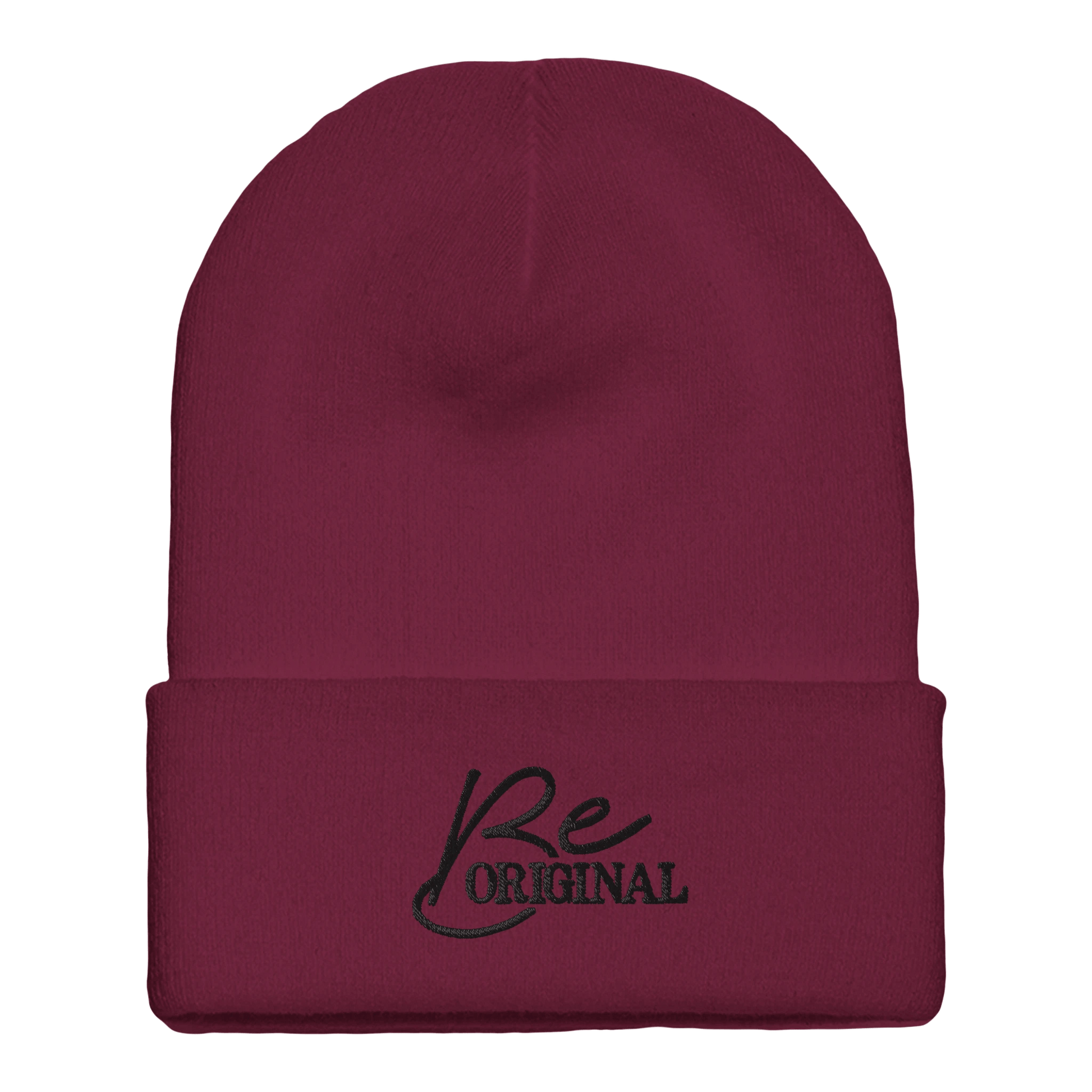 Embroidered Beanie : Premium Cuffed - Be Original - Slay Hoodies