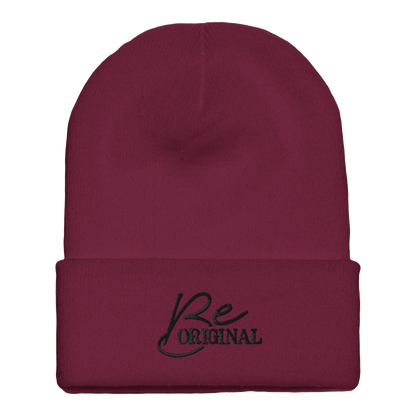 Embroidered Beanie : Premium Cuffed - Be Original - Slay Hoodies
