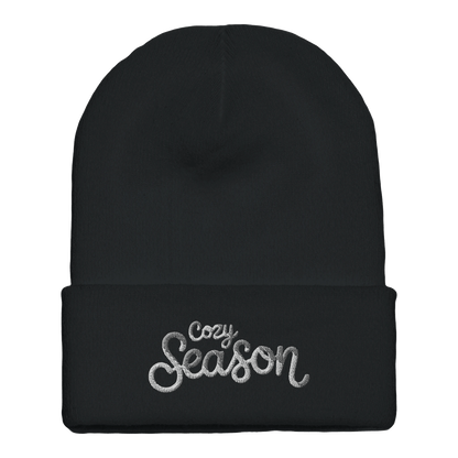 Embroidered Beanie : Premium Cuffed - Cosy Season - Slay Hoodies