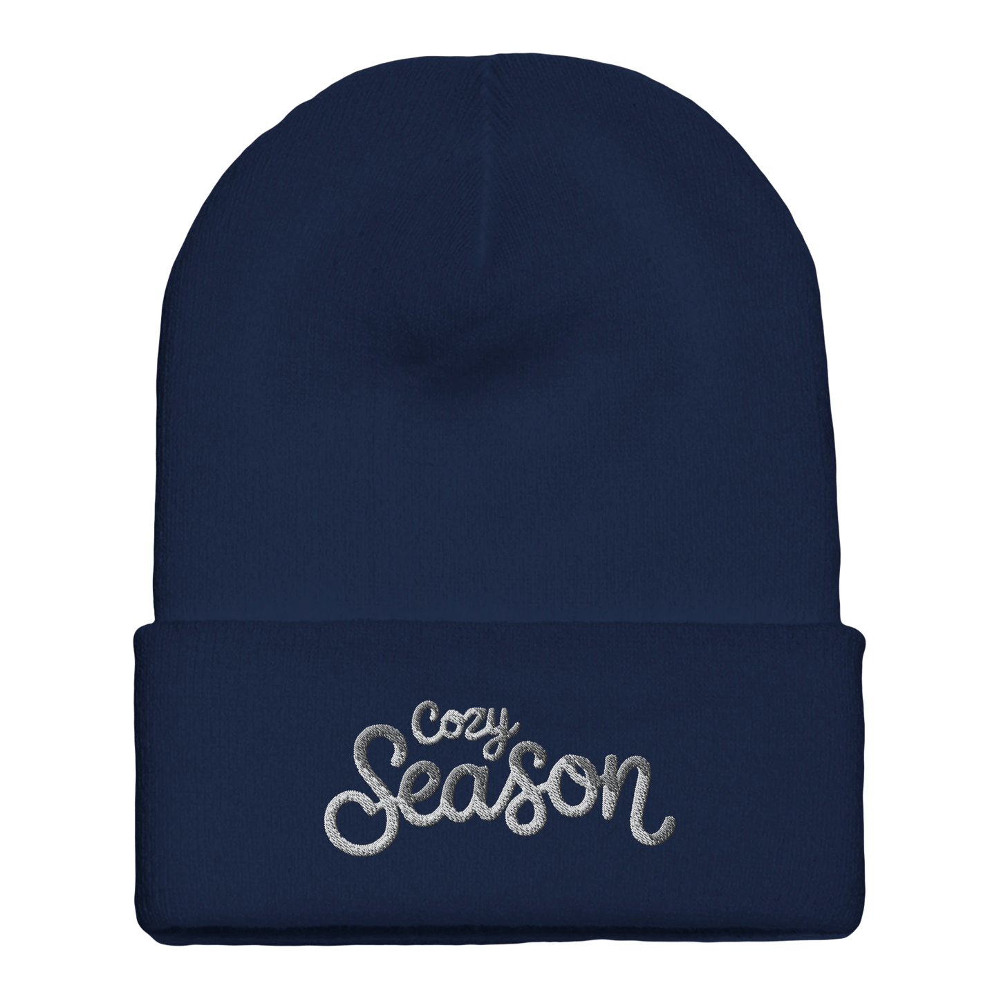 Embroidered Beanie : Premium Cuffed - Cosy Season - Slay Hoodies