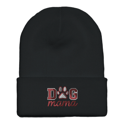 Embroidered Beanie : Premium Cuffed - Dog Mama - Slay Hoodies