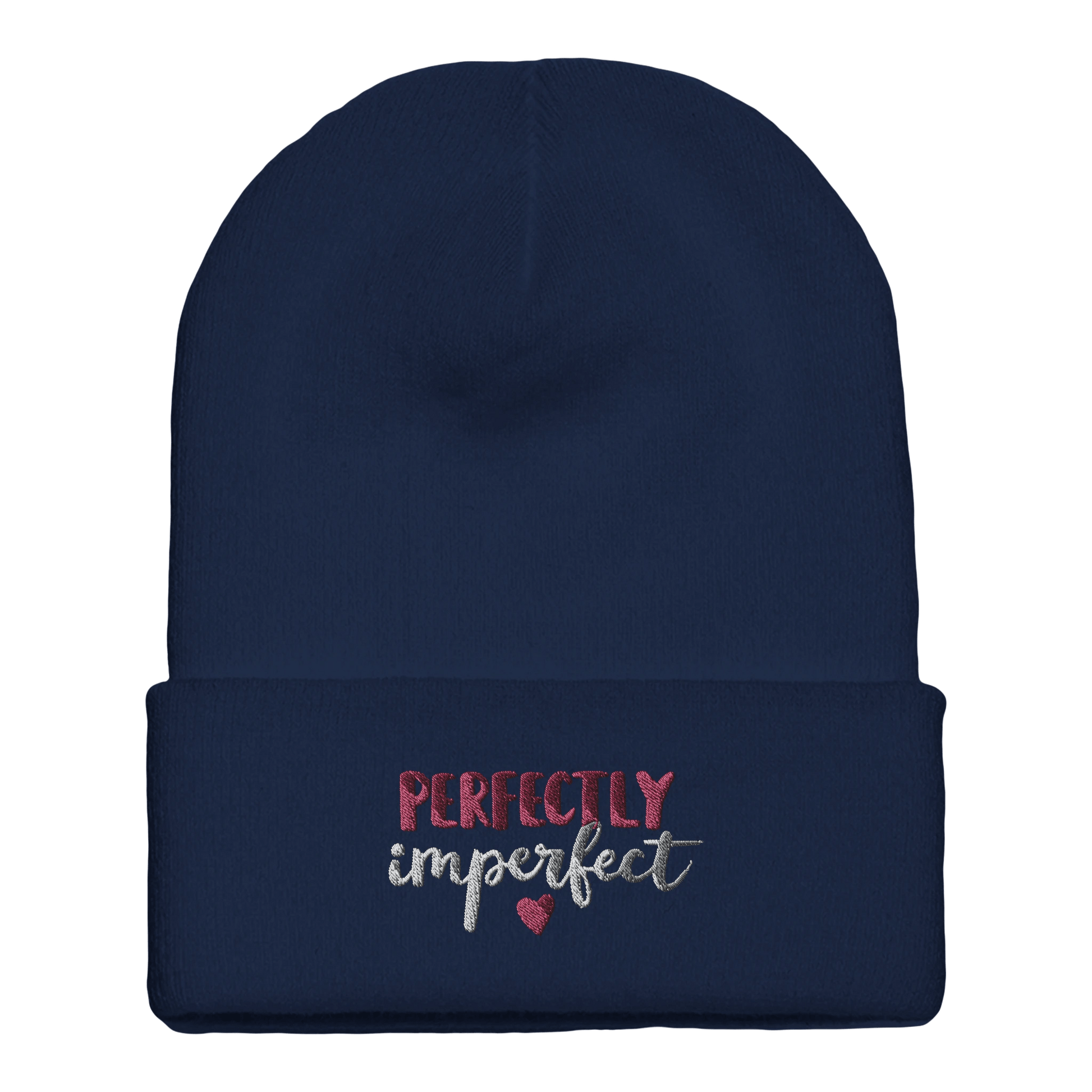 Embroidered Beanie : Premium Cuffed - Perfectly Imperfect - Slay Hoodies