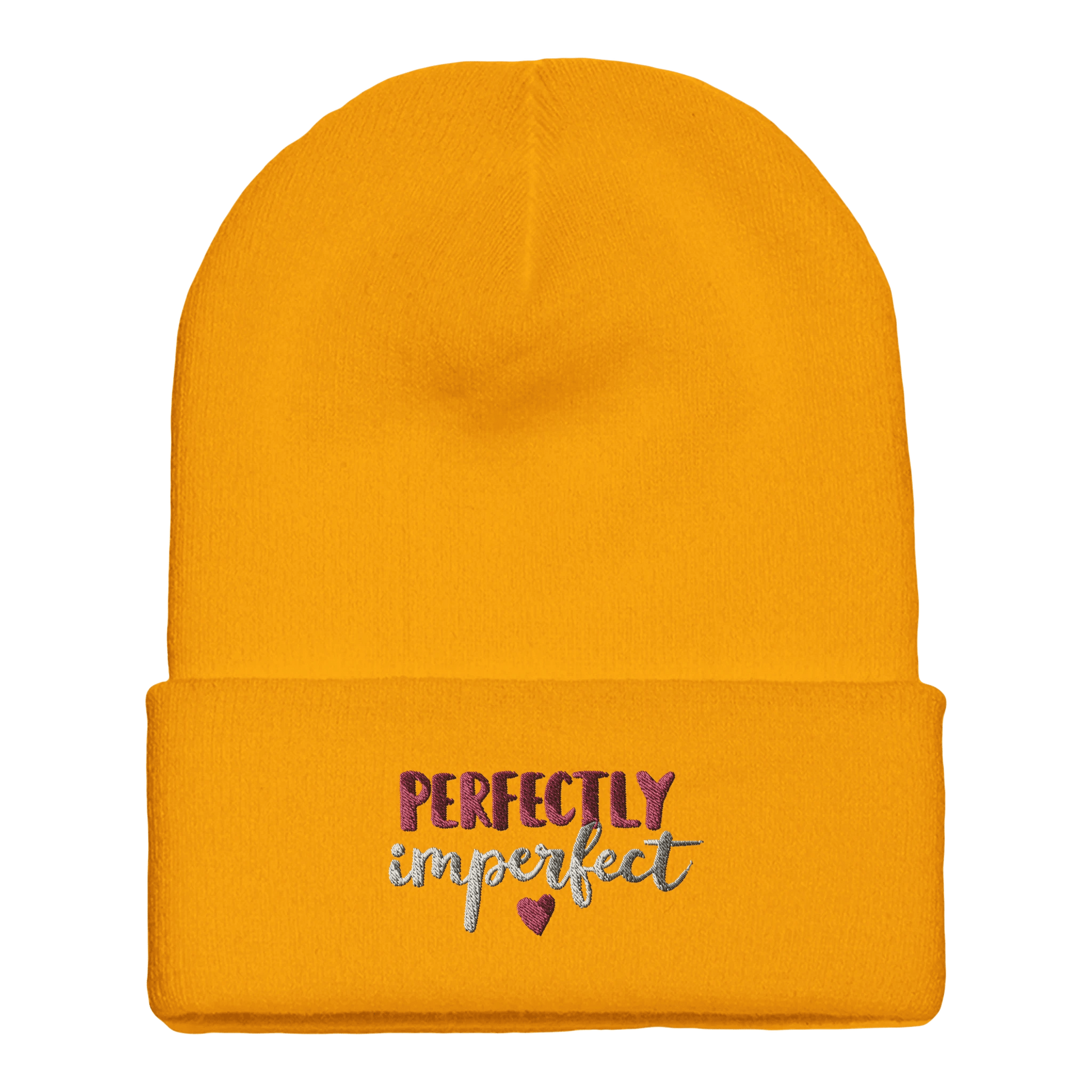 Embroidered Beanie : Premium Cuffed - Perfectly Imperfect - Slay Hoodies