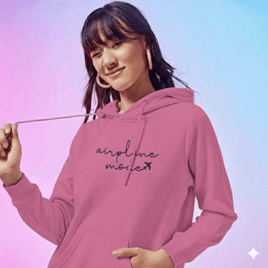 Embroidered Hoodie : Airplane Mode - Slay Hoodies
