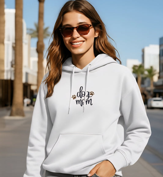 Embroidered Hoodie : Dog Mom - Alert the Paws - parazzi! - Slay Hoodies
