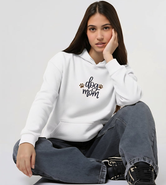 Embroidered Hoodie : Dog Mom - Alert the Paws - parazzi! - Slay Hoodies