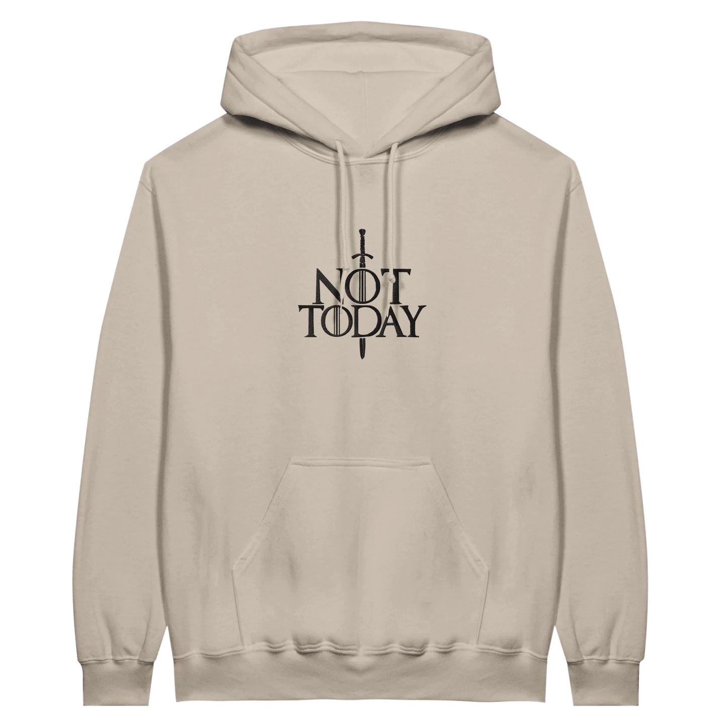 Embroidered Hoodie: Not Today - Game of Thrones - Slay Hoodies
