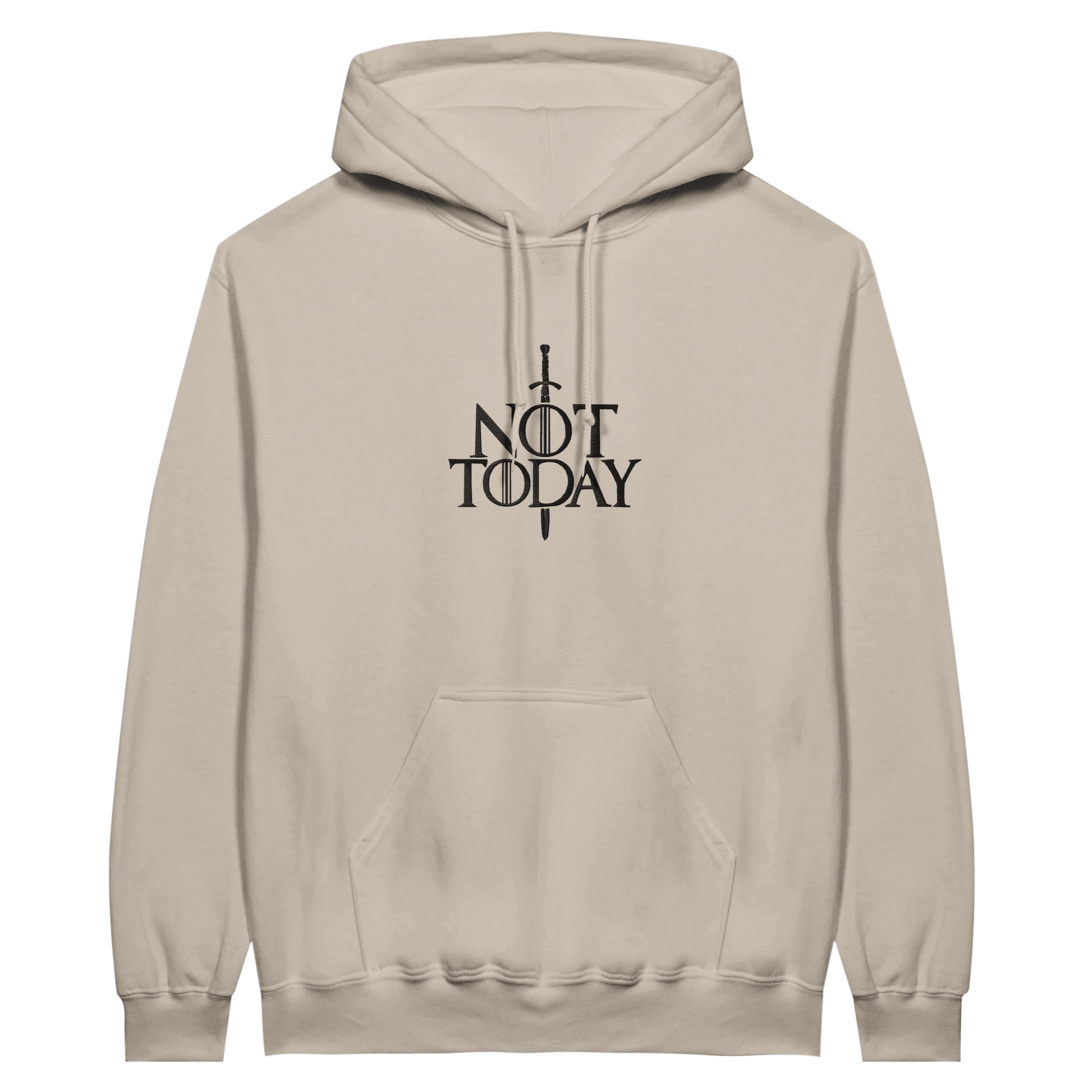 Embroidered Hoodie: Not Today - Game of Thrones - Slay Hoodies