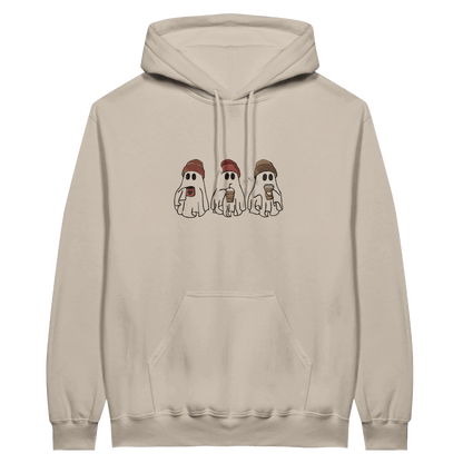 Embroidered Hoodie : The Ghostly Coffee Crew - Slay Hoodies