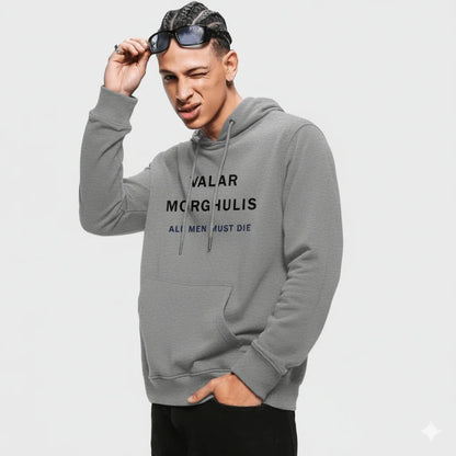 Embroidered Hoodie : Valar Morghulis - Game of Thrones - Slay Hoodies