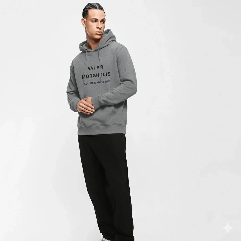 Embroidered Hoodie : Valar Morghulis - Game of Thrones - Slay Hoodies