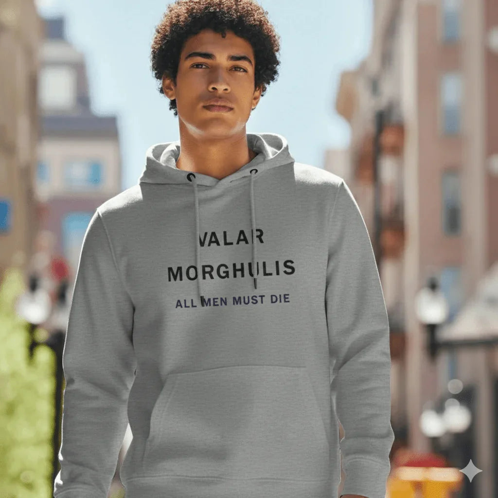 Embroidered Hoodie : Valar Morghulis - Game of Thrones - Slay Hoodies