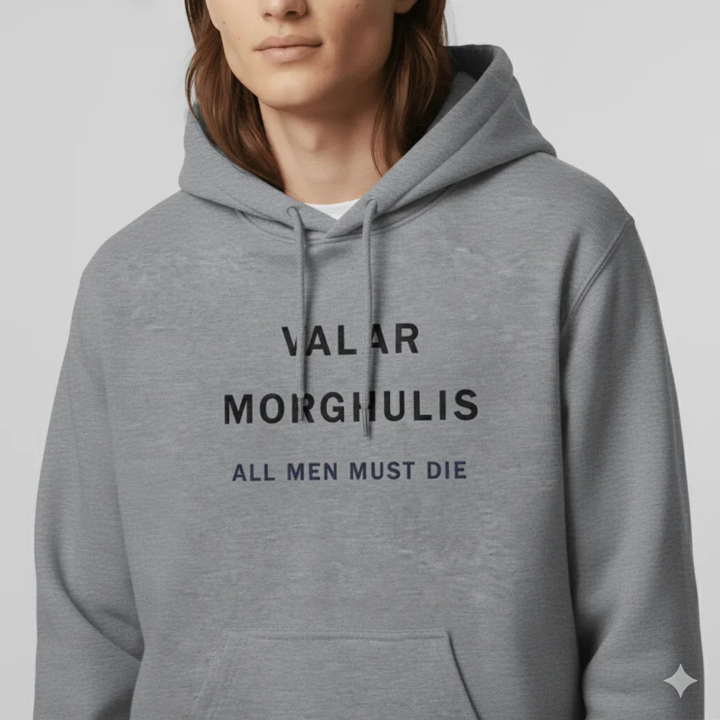 Embroidered Hoodie : Valar Morghulis - Game of Thrones - Slay Hoodies