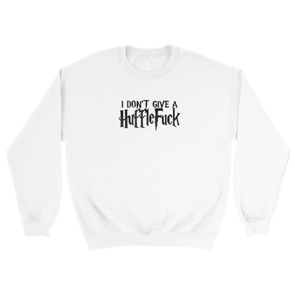 Embroidered Sweatshirt : Don't Give A Huffle : Harry Potter Fan Apparel - Slay Hoodies