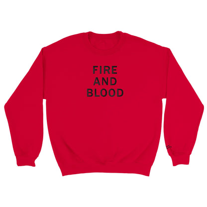 Embroidered Sweatshirt : Fire and Blood - Game of Thrones - Slay Hoodies