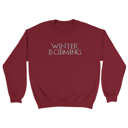 Embroidered Sweatshirt : Winter is Coming - Game of Thrones - Slay Hoodies