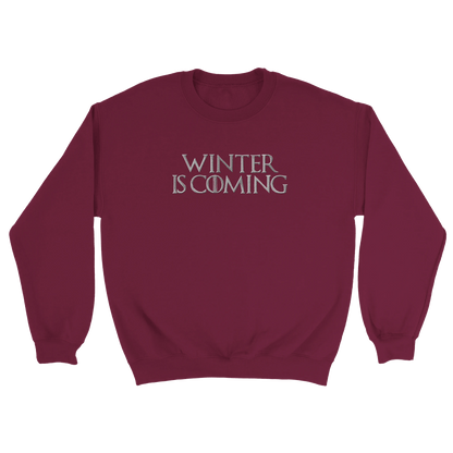 Embroidered Sweatshirt : Winter is Coming - Game of Thrones - Slay Hoodies