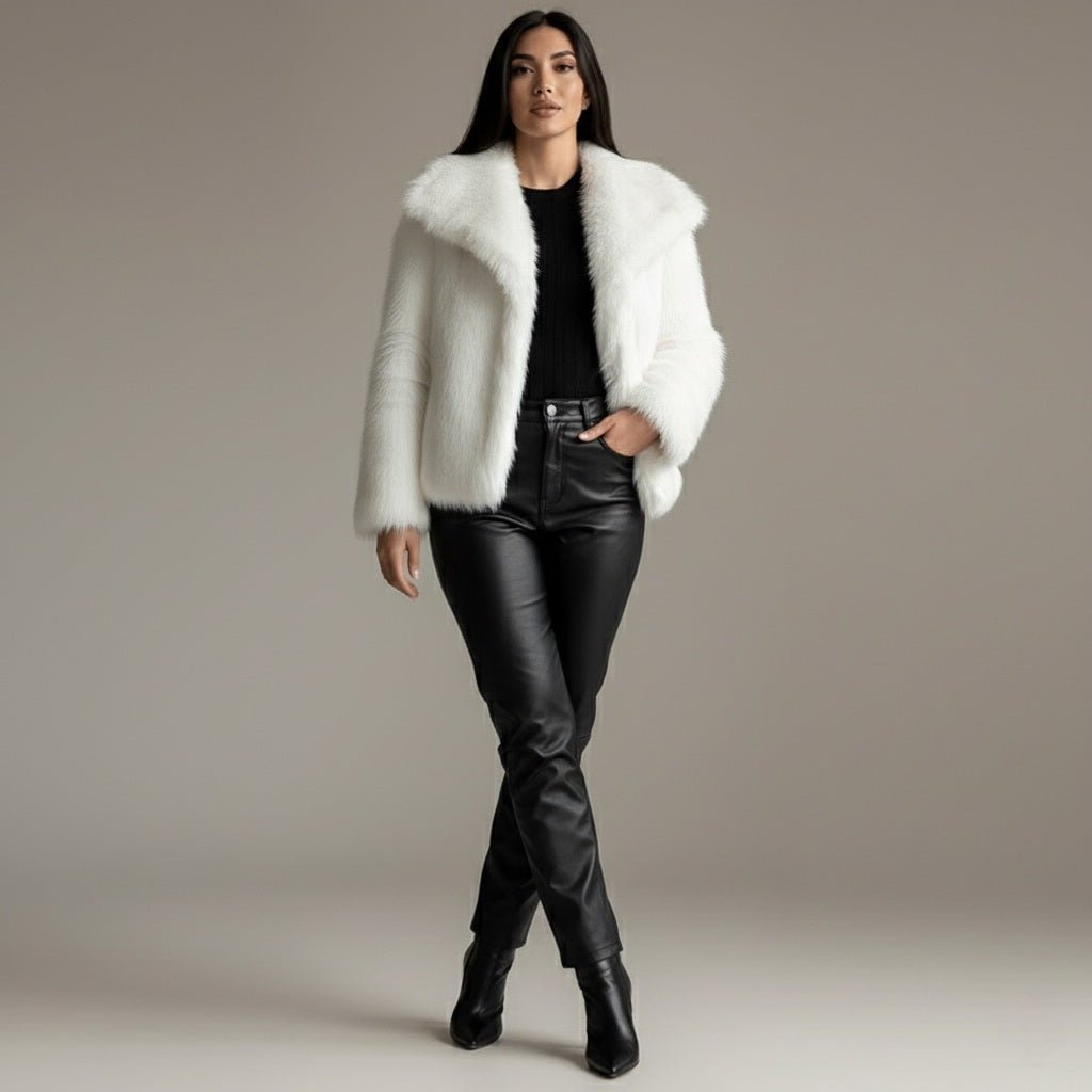 High Street Luxe Faux Fur Jacket - Slay Hoodies