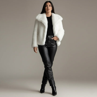 High Street Luxe Faux Fur Jacket - Slay Hoodies