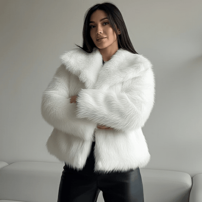 High Street Luxe Faux Fur Jacket - Slay Hoodies