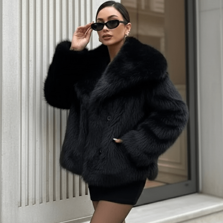 High Street Luxe Faux Fur Jacket - Slay Hoodies
