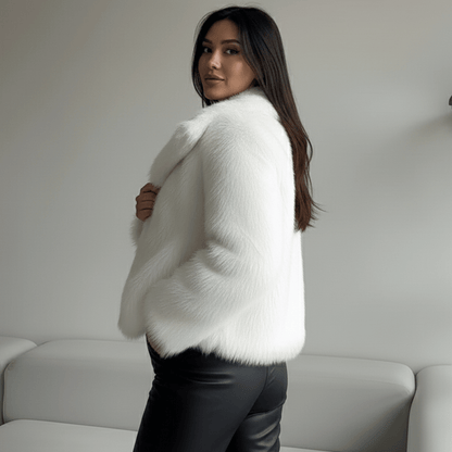 High Street Luxe Faux Fur Jacket - Slay Hoodies