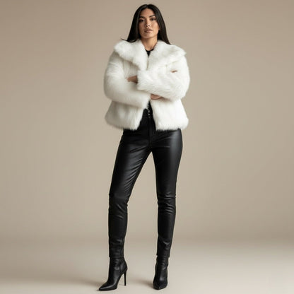 High Street Luxe Faux Fur Jacket - Slay Hoodies
