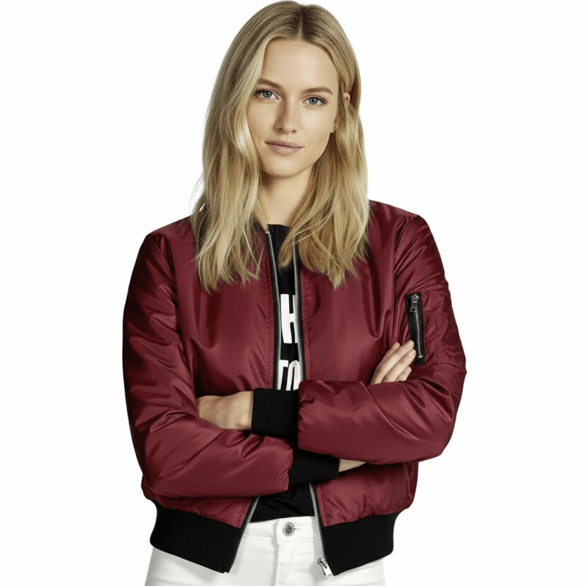 High Street O - neck Bomber Jacket - Slay Hoodies