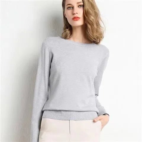 O - Neck Knitted Pullover Jumper - Slay Hoodies