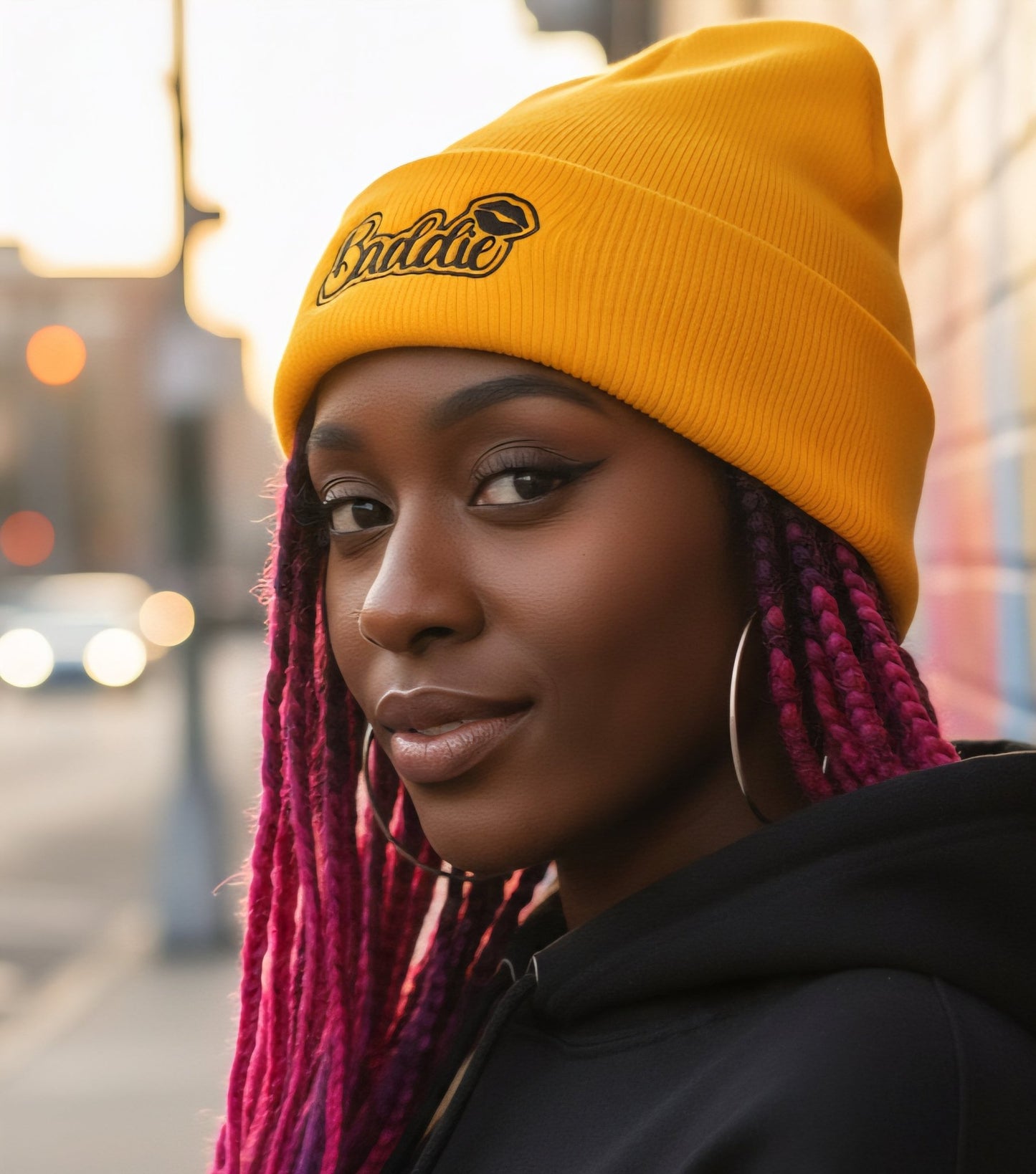 Premium Cuffed "Baddie" Embroidered Beanie - Slay Hoodies
