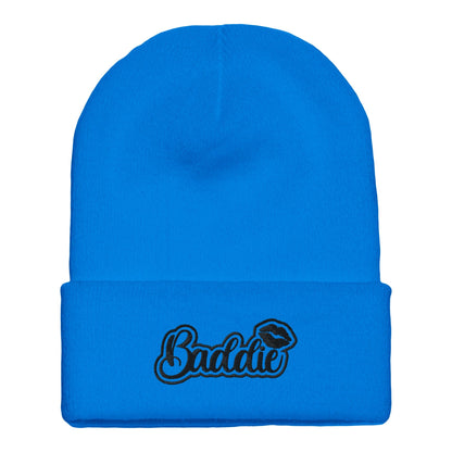 Premium Cuffed "Baddie" Embroidered Beanie - Slay Hoodies