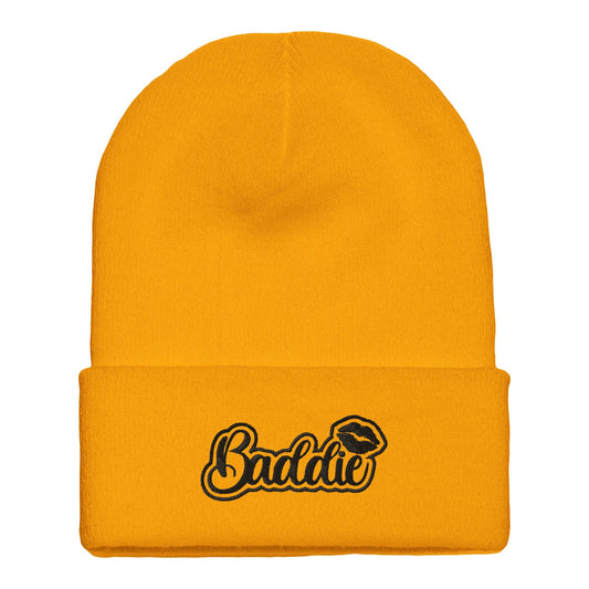 Premium Cuffed "Baddie" Embroidered Beanie - Slay Hoodies