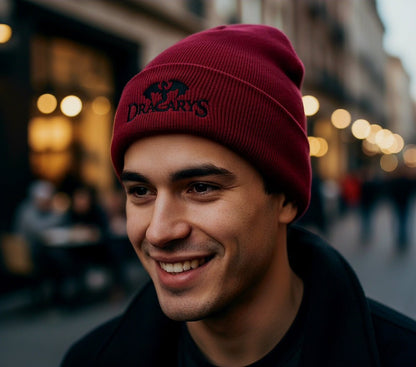 Premium Cuffed "Dracarys" Embroidered Beanie - Slay Hoodies