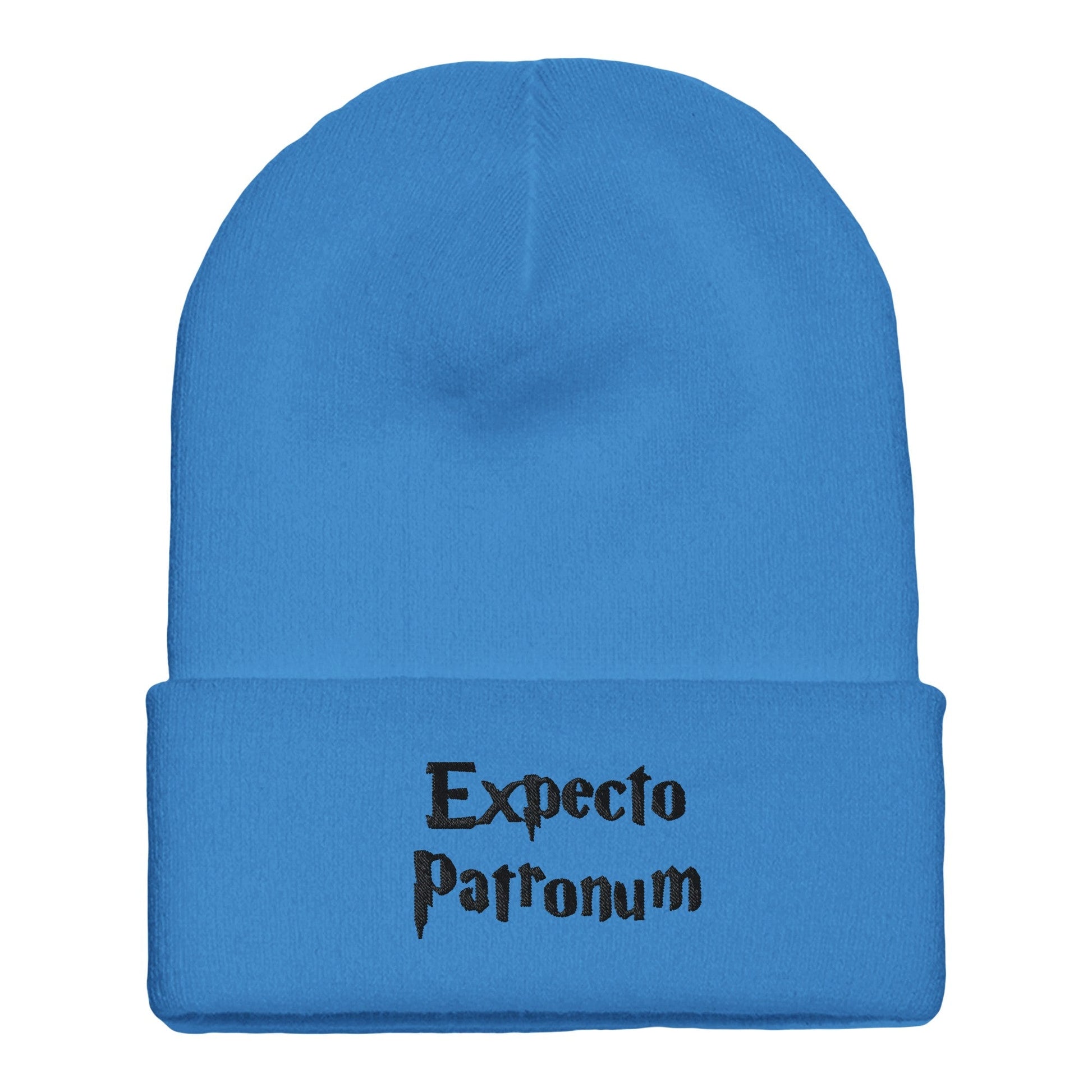 Premium Cuffed "Expecto Patronum" Embroidered Beanie - Slay Hoodies