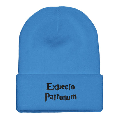 Premium Cuffed "Expecto Patronum" Embroidered Beanie - Slay Hoodies