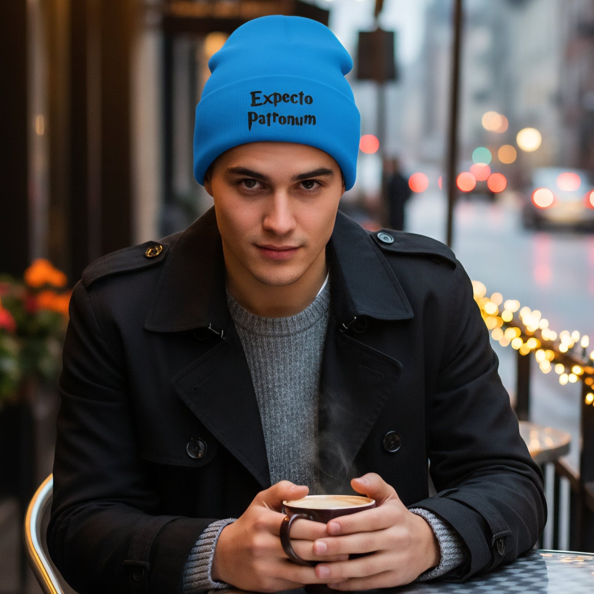 Premium Cuffed "Expecto Patronum" Embroidered Beanie - Slay Hoodies