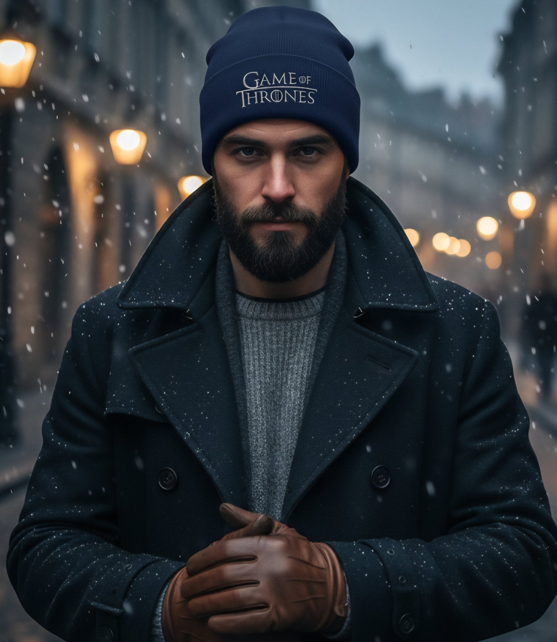 Premium Cuffed "Game Of Thrones" Embroidered Beanie - Slay Hoodies