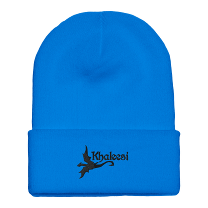 Premium Cuffed "Khaleesi" Embroidered Beanie - Slay Hoodies