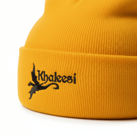 Premium Cuffed "Khaleesi" Embroidered Beanie - Slay Hoodies
