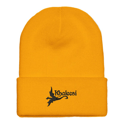 Premium Cuffed "Khaleesi" Embroidered Beanie - Slay Hoodies